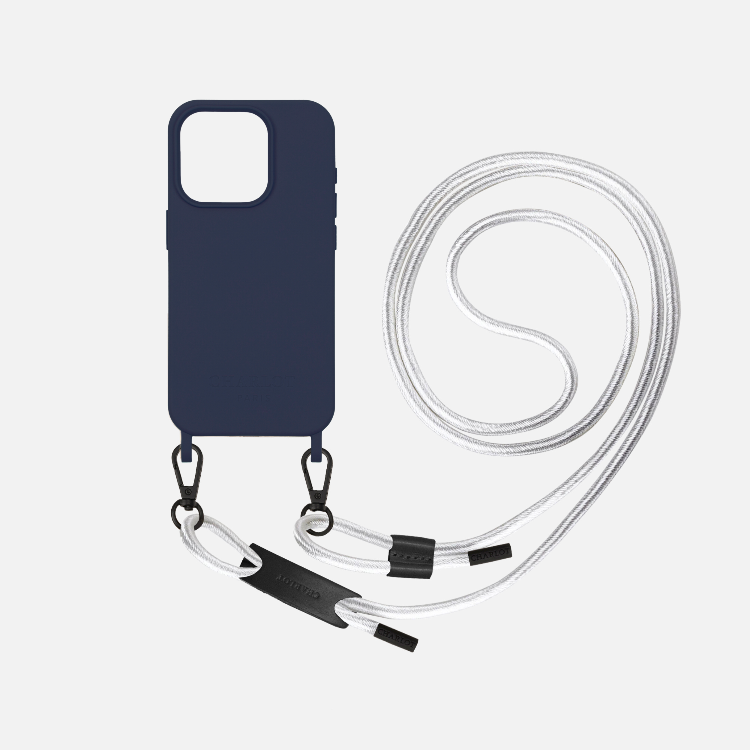 Coque Navy + Noga Cuir Chrome