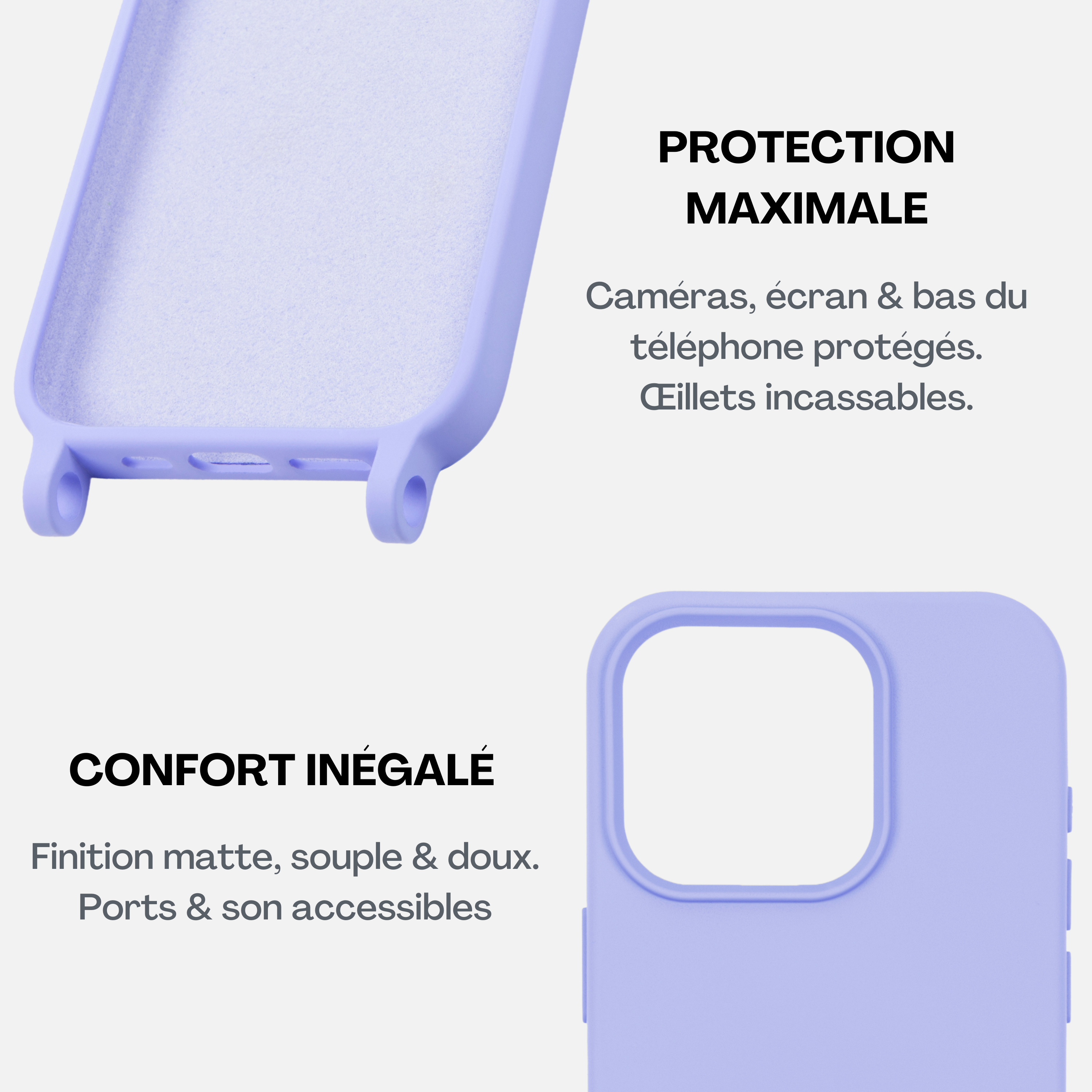 Coque + Cordon Lavender