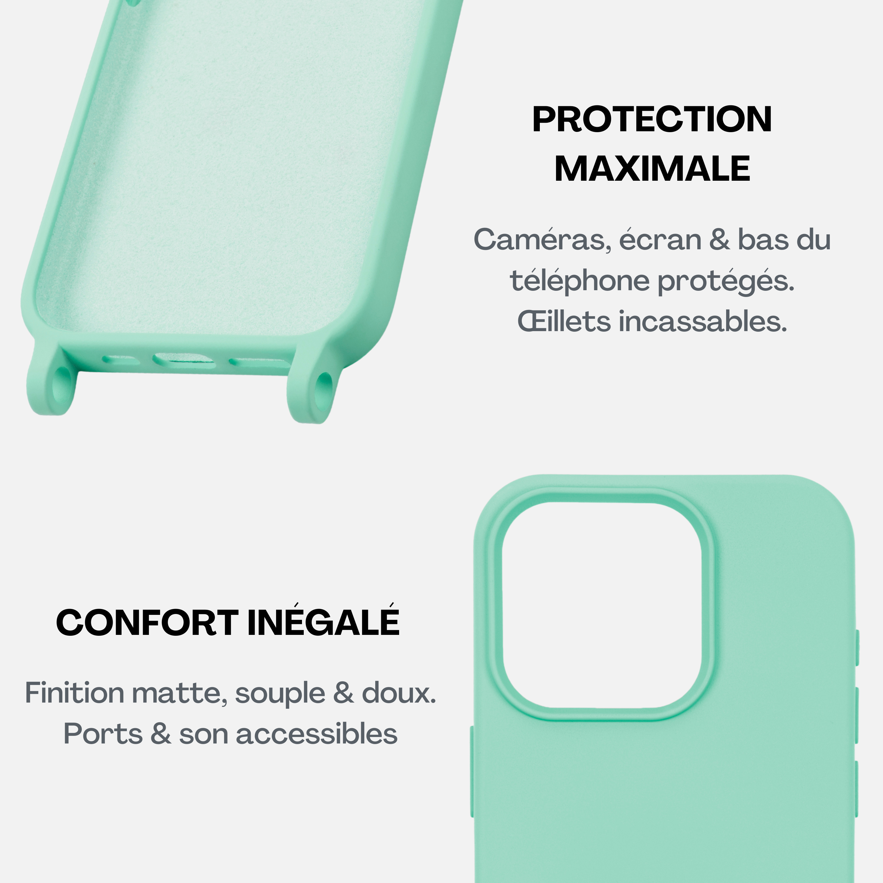 Coque + Lanière Mint