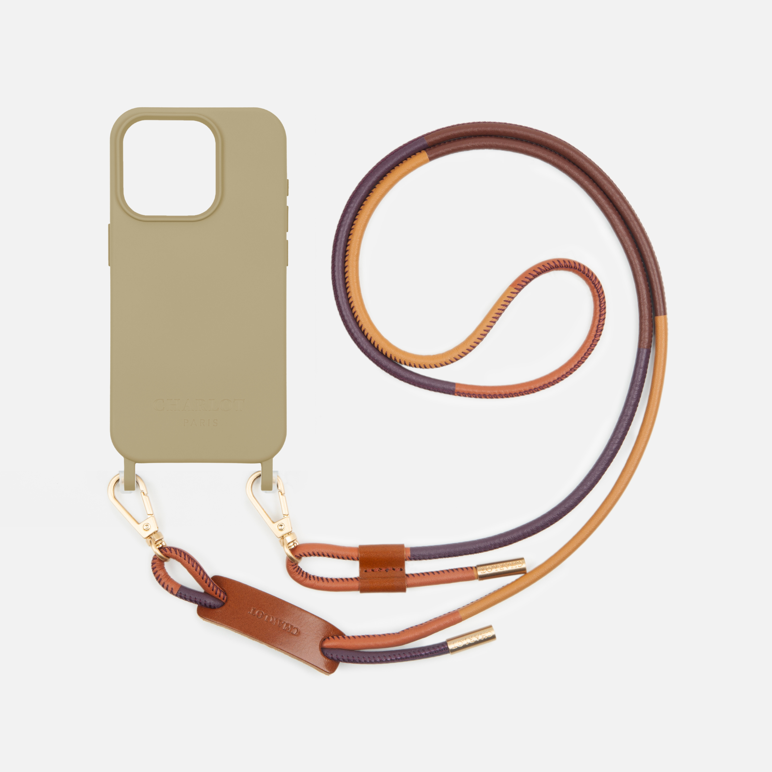 Coque Taupe + Noga Cuir Cognac