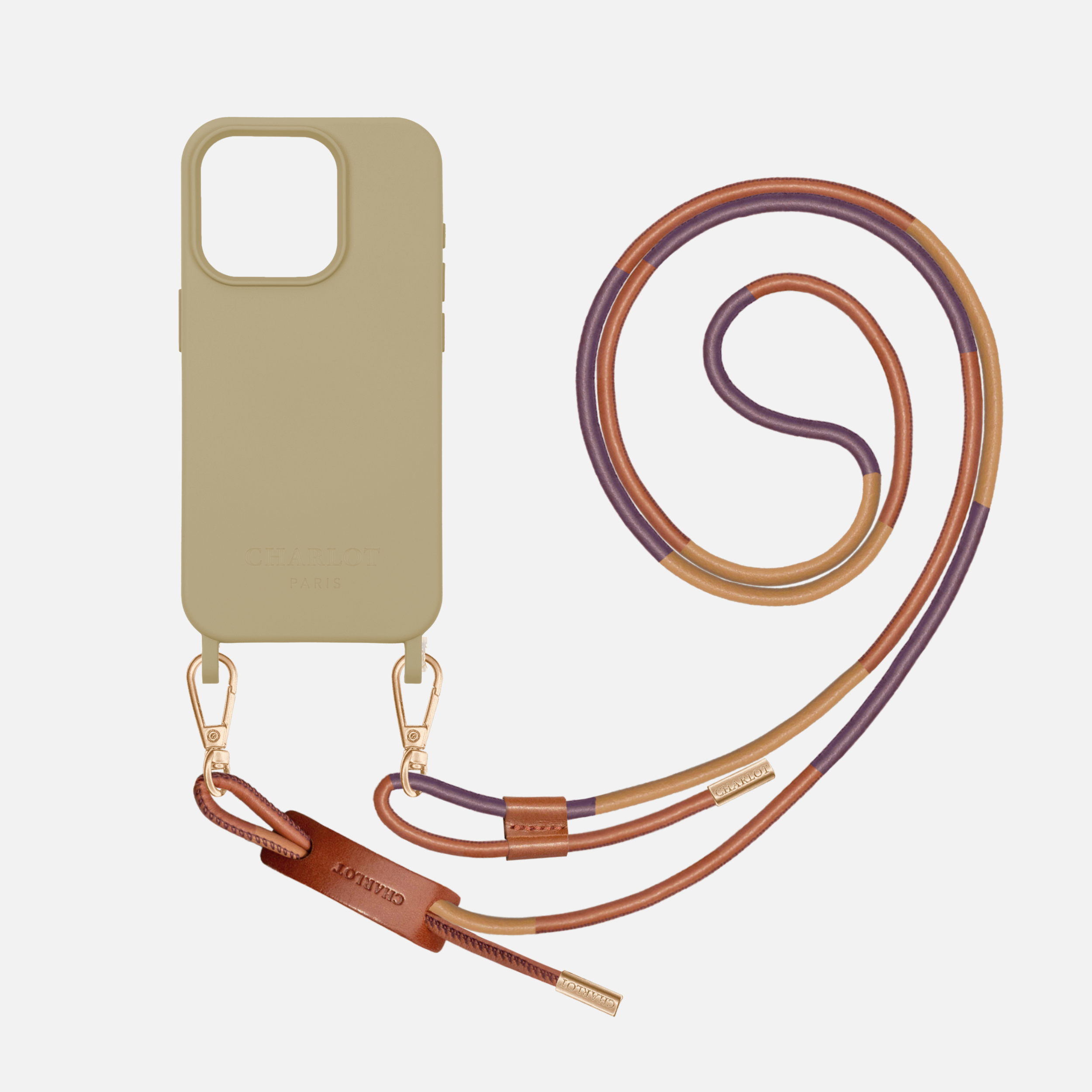 Coque Taupe + Noga Cuir Cognac